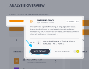 View details of your findings in our new interface